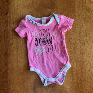 Baby Kiss "You Grow Girl" onesie 0-3m